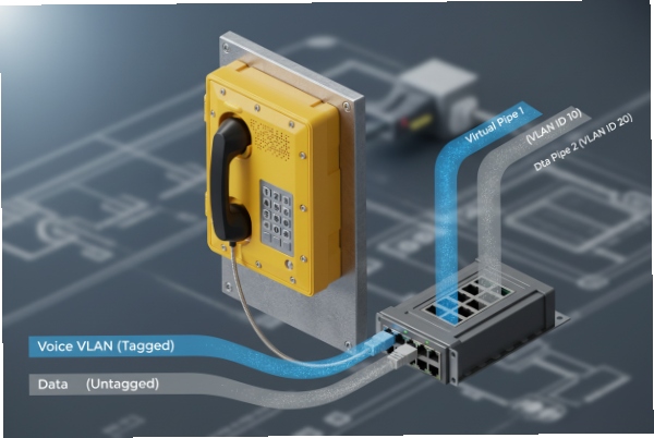 explosion-proof telephone 802.1Q VLAN voice QoS