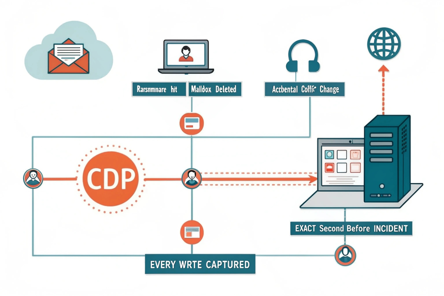 Continuous Data Protection timeline