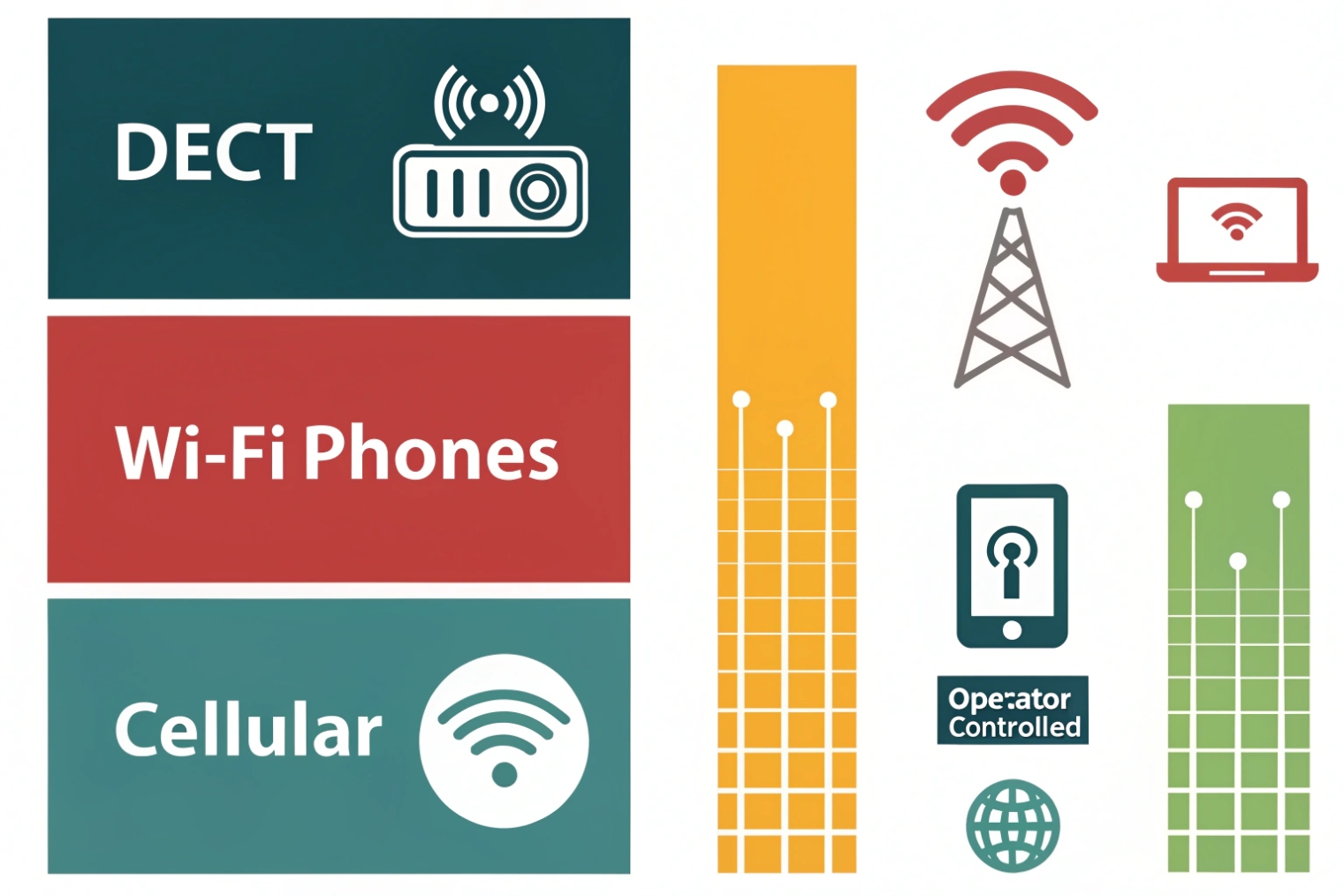 DECT vs Wi-Fi phones vs cellular mobility options