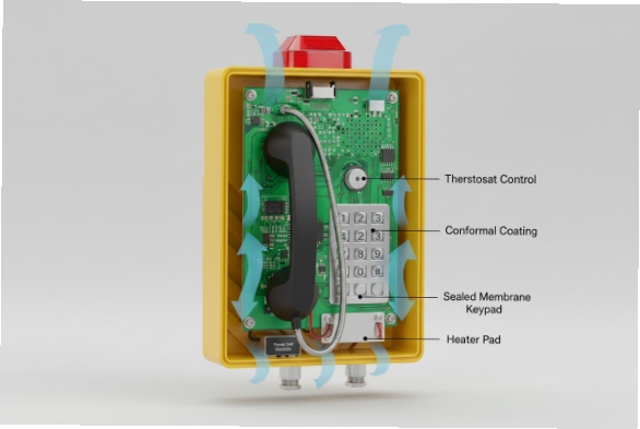 Heated SIP Phone Design