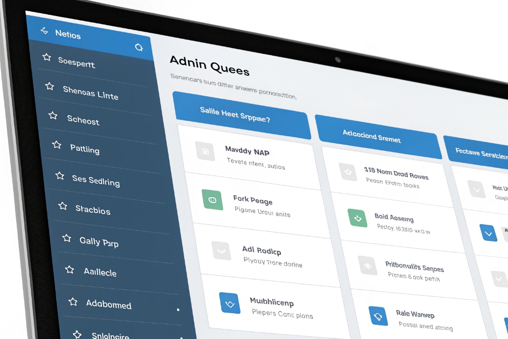 Web admin dashboard interface for managing unified communication or VoIP services