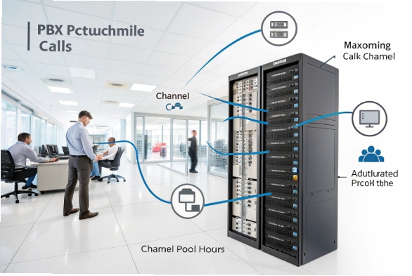 PBX system call management architecture