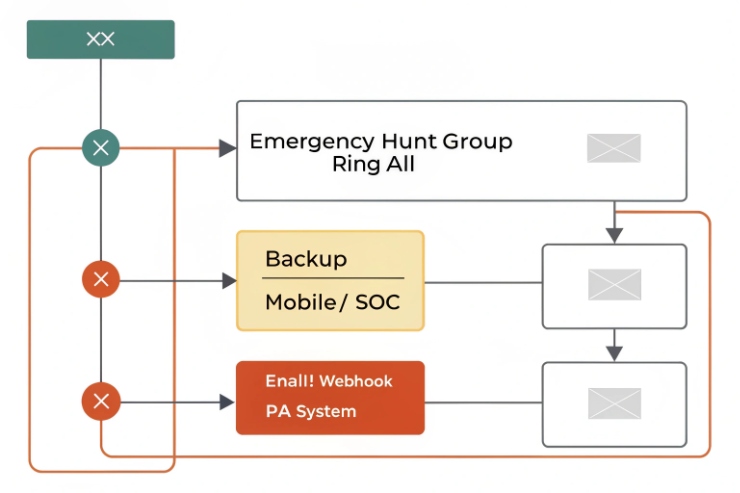 SOS industrial intercom triggers VMS PTZ bookmark in factory for incident response.