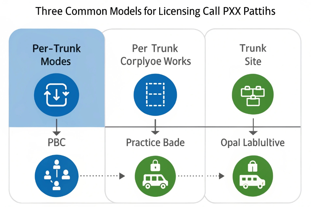 Three models for licensing call paths with different categories