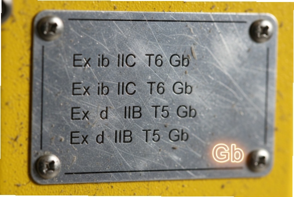 Ex Ratings Nameplate