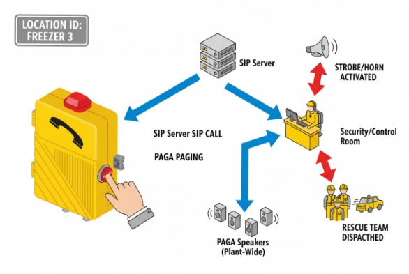Freezer Emergency Call Flow