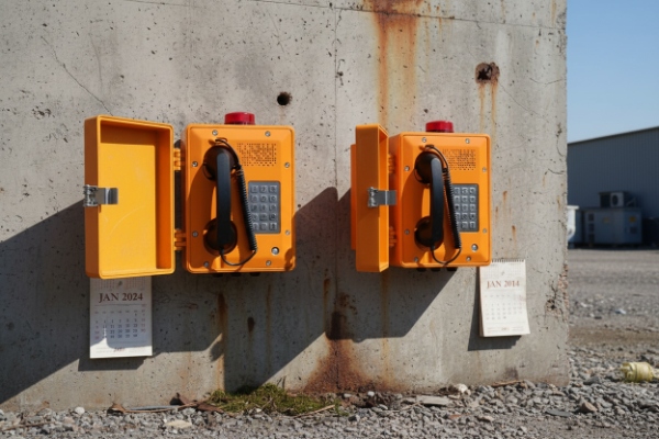 Outdoor exposure test with two SIP phones and calendars tracking coating aging