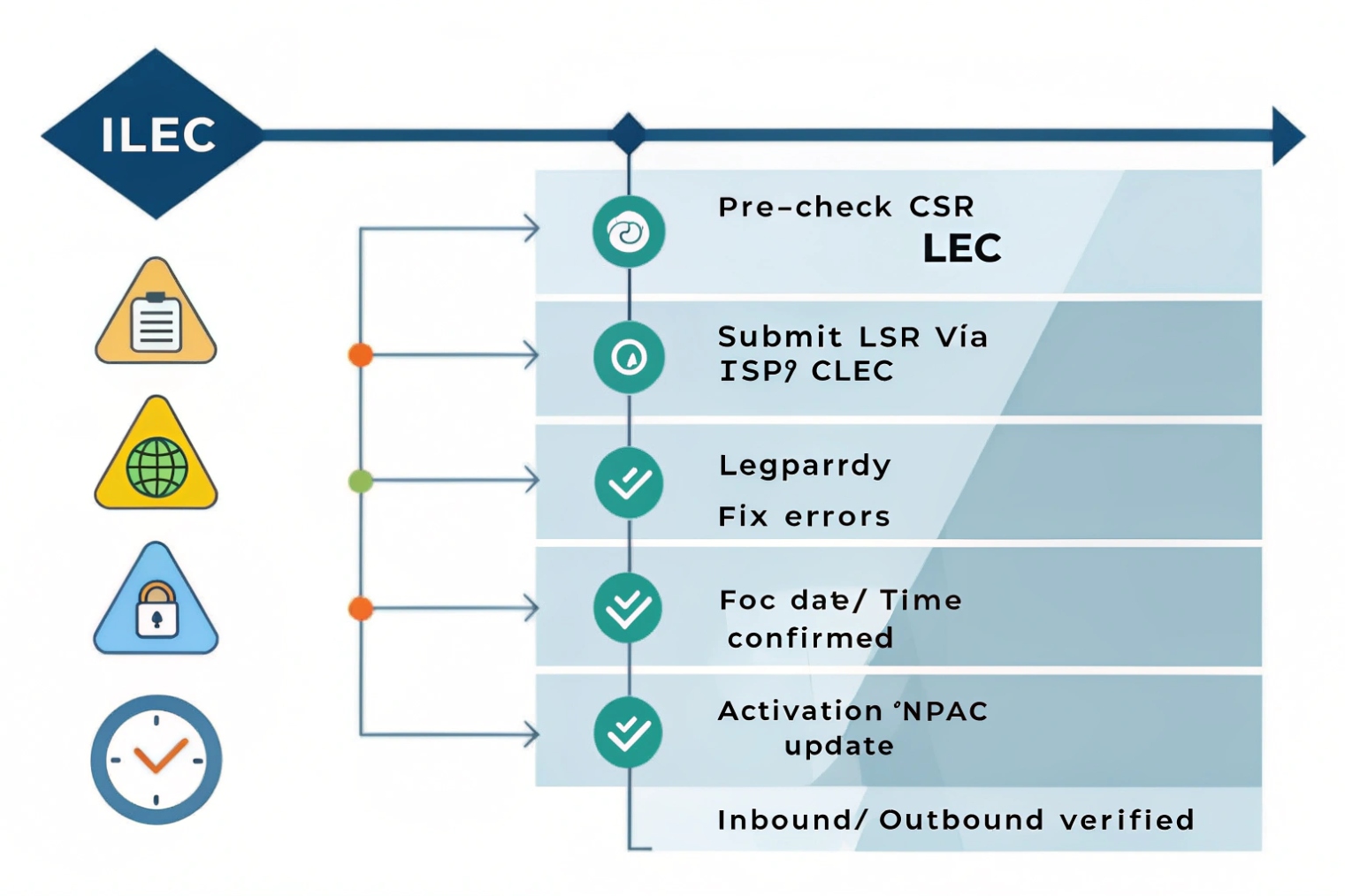 ILEC porting and activation workflow