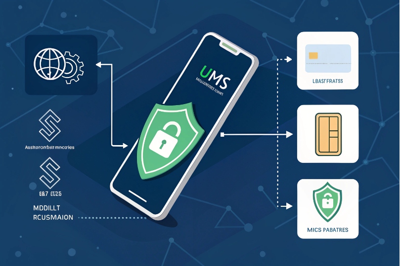 Mobile security platform UMS protecting SIM, payments and user data with encrypted connection