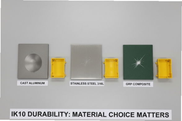 IK10 Material Comparison