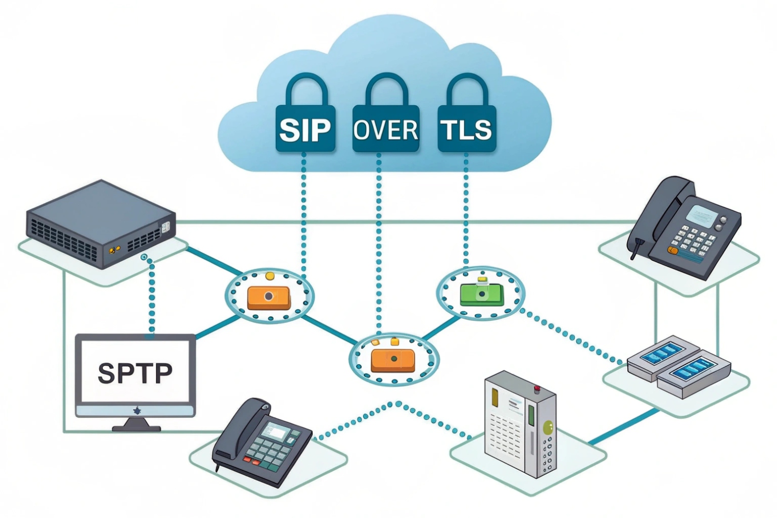 SIP over TLS secure endpoints
