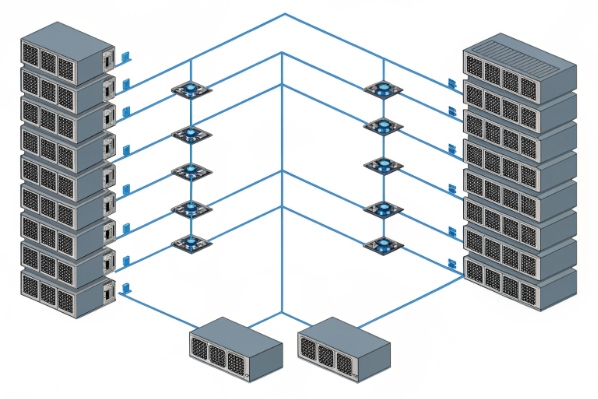 Redundant IP telephony server clusters interconnected for high availability and load balancing