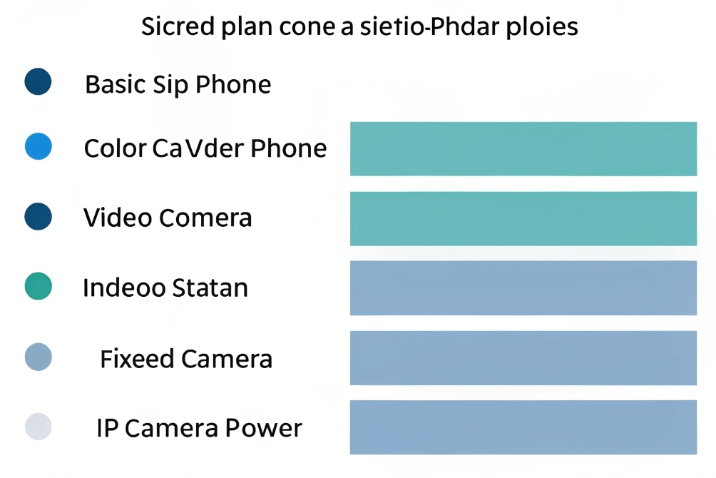 PoE device legend for SIP phones video cameras indoor stations and IP camera power