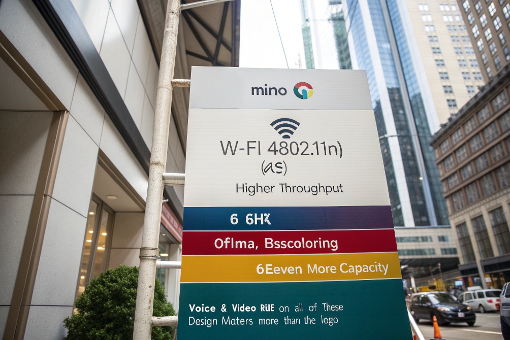 Mino Wi-Fi Device, Higher throughput, OFDMA, BSScoloring, Enhanced voice and video features