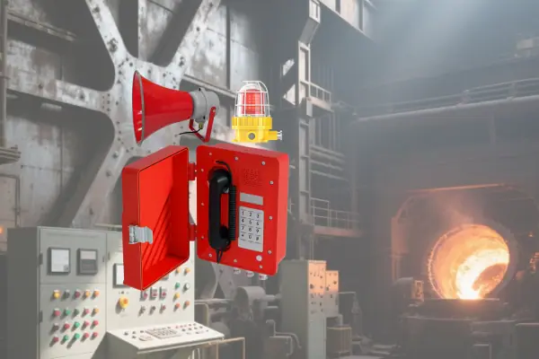 Industrial IP phones used in steel mills